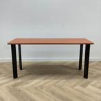 kantoor sidetable,  160x60 cm,  donker beuken - zwart, Ophalen of Verzenden, Gebruikt, Bureau