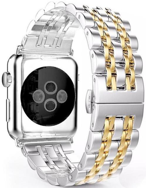 Apple Watch Rvs Schakel Band Zilver Goud Horlogeband Overige