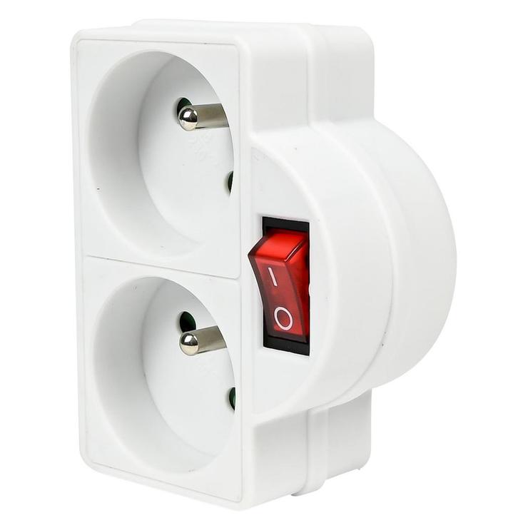 Benson Verloopstekker - Splitter 2-weg met pen aarde en s..., Doe-het-zelf en Verbouw, Elektra en Kabels, Nieuw, Ophalen of Verzenden