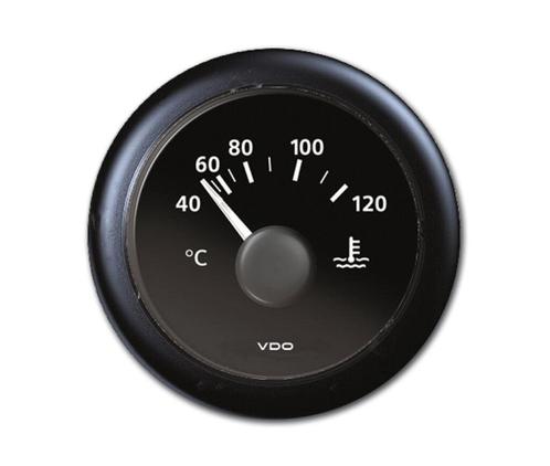 Bieden: VDO 36553 temperature gauge 12V black 52, Watersport en Boten, Bootonderdelen, Motor en Techniek, Nieuw, Zeilboot of Motorboot