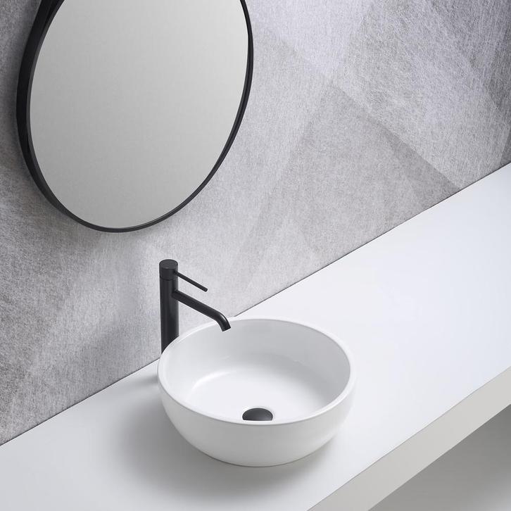 Waskom Carina 41x41x14cm glans wit, Doe-het-zelf en Verbouw, Sanitair, Verzenden