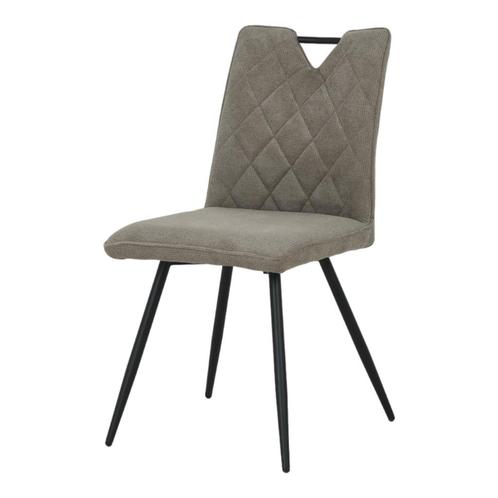Eetkamerstoel Femke | Taupe | Geweven stof, Huis en Inrichting, Stoelen, Nieuw, Ophalen