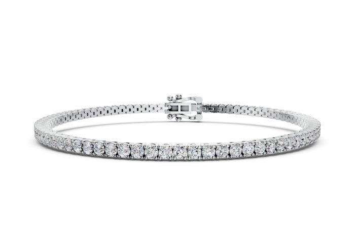 Armband - 14 karaat Witgoud - 2.28ct. tw. Diamant, Sieraden, Tassen en Uiterlijk, Armbanden