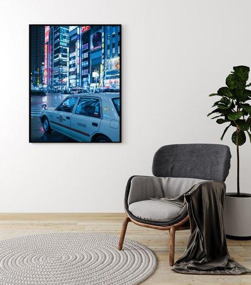 Dominik Valvo - Shinjuku Taxi By Night (Japan 2023) XL, Antiek en Kunst, Kunst | Designobjecten