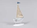 Zeilboot Zeilschip metaal staand 11,5x22. 5 cm. Zeilboot, Hobby en Vrije tijd, Ophalen of Verzenden, Nieuw