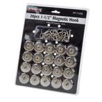 Set van 20 magnetische haken, Doe-het-zelf en Verbouw, Werkbanken, Ophalen of Verzenden, Nieuw