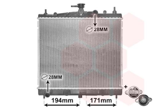 RADIATOR VOOR NISSAN MICRA 2003-2010 21410AX600, Auto-onderdelen, Airco en Verwarming, Nieuw, Ophalen of Verzenden