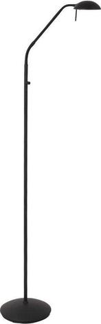 2dekans | Mexlite Vloerlamp Biron 1-Lichts Zwart, Huis en Inrichting, Lampen | Vloerlampen, Ophalen of Verzenden, Zo goed als nieuw