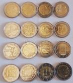 Europa. 2 Euro 2024/2023 (16 monnaies)  (Zonder, Postzegels en Munten, Munten | Europa | Euromunten