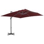 vidaXL Zweefparasol met aluminium paal 400x300 cm, Verzenden, Nieuw, Meer dan 4 meter, Zweefparasol