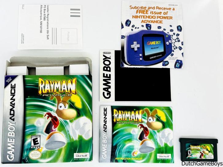 Gameboy Advance / GBA - Rayman Advance + Reg. Card - USA, Spelcomputers en Games, Games | Nintendo Game Boy, Gebruikt, Verzenden