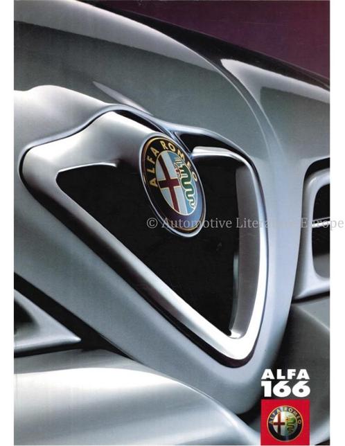 2001 ALFA ROMEO 166 BROCHURE ITALIAANS, Boeken, Auto's | Folders en Tijdschriften, Alfa Romeo
