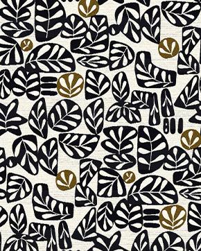 Jacquard Meubelstof Galet Zwart/Wit, Hobby en Vrije tijd, Stoffen en Lappen, Zwart, Nieuw