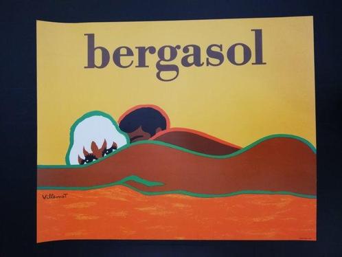 Bernard Villemot - Bergasol 1971, Antiek en Kunst, Kunst | Designobjecten
