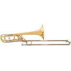 Vincent Bach TB504 bastrombone Bb/F/Gb/D (gelakt) + softcase, Muziek en Instrumenten, Blaasinstrumenten | Trombones, Verzenden