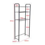 Ombouwkast Nordborg toilet 161x52,5x24,5 cm zwart [en.casa], Huis en Inrichting, Verzenden, Nieuw