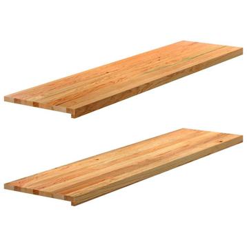 vidaXL Vensterbanken 2 st 160x40x2 cm massief eikenhout beschikbaar voor biedingen