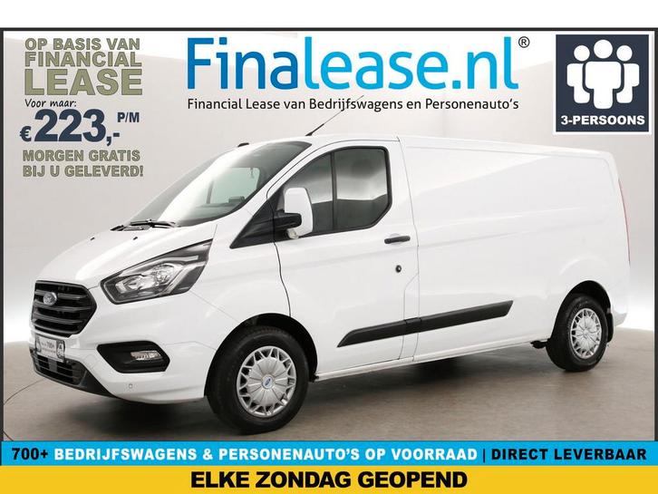 Ford Transit Custom 300 2.0 TDCI L2H1 Airco Cruise Trekhaak, Auto's, Bestelauto's, Lease, Handgeschakeld, Diesel, ABS, Apple Carplay