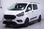 Ford Transit Custom 2.0 TDCI 130 pk Dubbel Cabine Edition 6-, Stof, Gebruikt, Euro 6, Wit