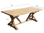 Xena dining tuintafel 240x100xH77 cm teak, Ophalen of Verzenden, Nieuw, Teakhout