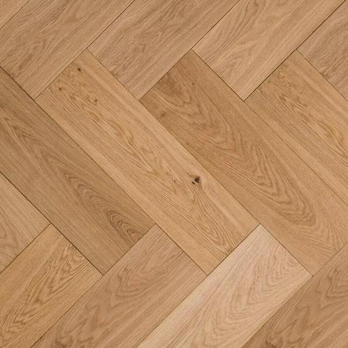 Floer Visgraat Parket Eiken Noestvrij Naturel Geolied 70x14, Huis en Inrichting, Stoffering | Vloerbedekking, Parket, Overige kleuren