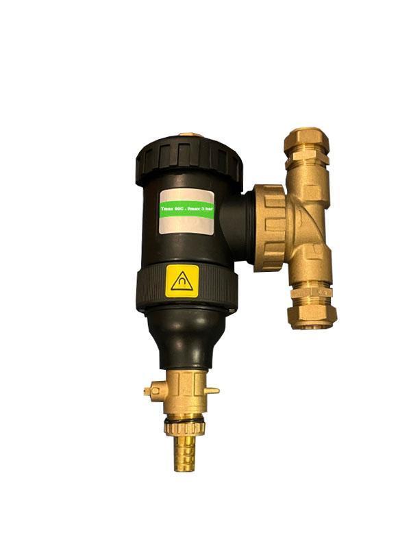 CV vuilafscheider met aansluiting 22 mm knel, Doe-het-zelf en Verbouw, Verwarming en Radiatoren, Cv-ketel of Combi-ketel, Nieuw