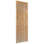 Bamboe Vliegengordijn 56x185 cm - Tweedekansje - OP=OP!, Minder dan 80 cm, Hordeur, Minder dan 200 cm, Nieuw