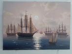 Vitalii Karpenko (1963) - Seascape Flotilla, Antiek en Kunst