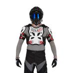 Borstbescherming Alpinestars A-10 Wit-Zwart-Rood, Motoren, Verzenden, Nieuw