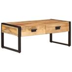 vidaXL Salontafel 100x54x40 cm massief mangohout en ijzer, Huis en Inrichting, Tafels | Salontafels, 100 tot 150 cm, Verzenden