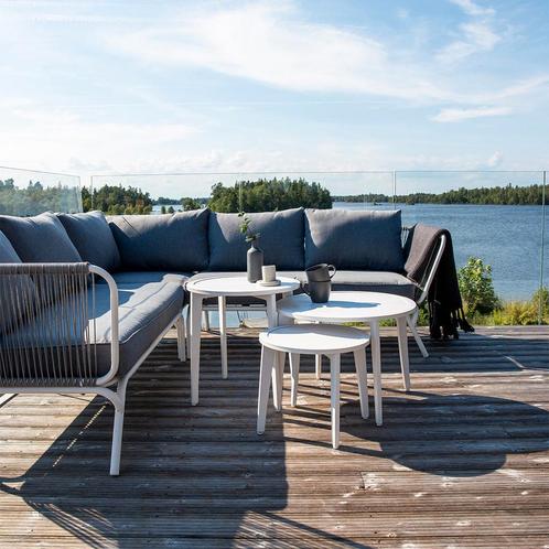 Loungeset 2delig grijs | Incl kussens en tafel, Tuin en Terras, Tuinsets en Loungesets, Nieuw, Verzenden