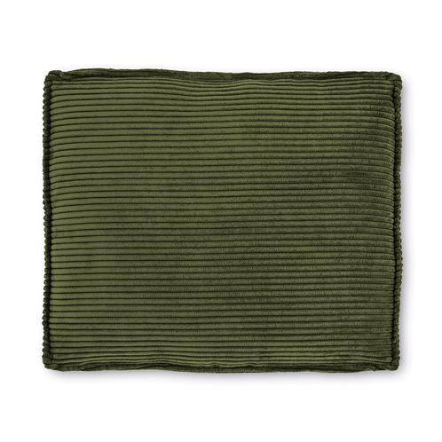 *WOONWINKEL* Kave Home Blok Rugkussen Ribstof Groen 50x60, Huis en Inrichting, Woonaccessoires | Kussens, Groen, Nieuw, Verzenden