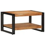 vidaXL Salontafel 70x50x38 cm massief acaciahout, Huis en Inrichting, Tafels | Salontafels, Verzenden, Nieuw, Overige houtsoorten