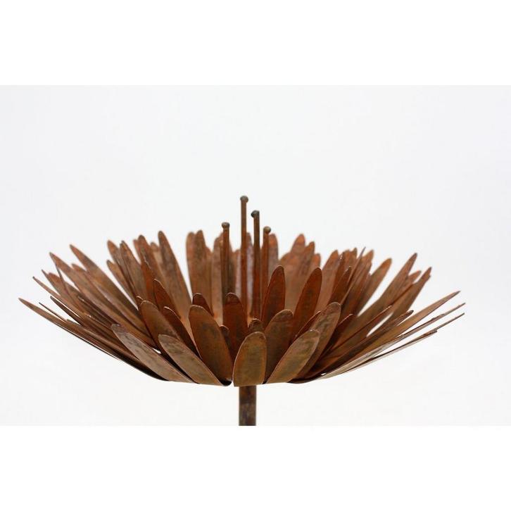 Roest decoratie plugchrysant | op balk | Patina tuindecorati, Huis en Inrichting, Woonaccessoires | Wanddecoraties, Nieuw, Verzenden