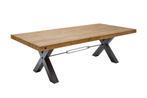 Massief houten eettafel THOR 200cm vintage bruin grenen, Huis en Inrichting, Tafels | Eettafels, Ophalen of Verzenden, Nieuw