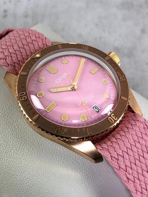 Oris - Divers Sixty-Five Cotton Candy Bronze Automatic - 01, Sieraden, Tassen en Uiterlijk, Horloges | Heren