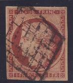 Frankrijk 1849 - Cérès, nr. 6B, 1fr Karmijnbruin gestempeld,, Postzegels en Munten, Gestempeld