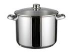 Hi Soeppan 10L - Glazen Deksel - RVS Metaal - Zilver, Verzenden, Nieuw