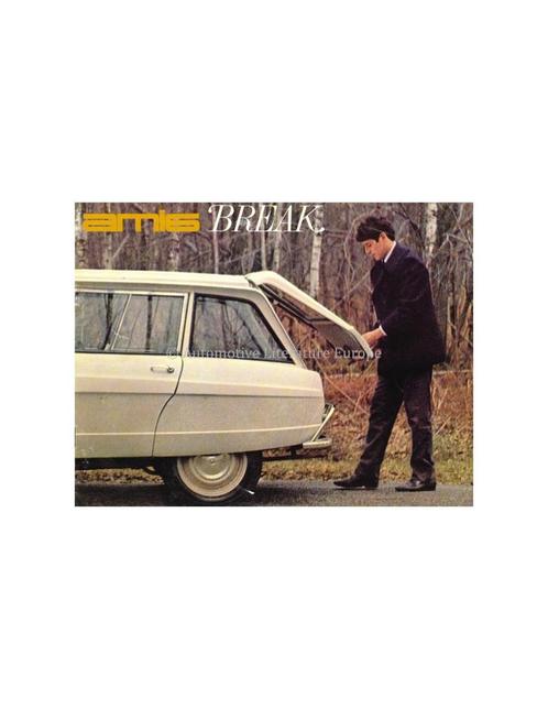 1965 CITROËN AMI 6 BREAK BROCHURE NEDERLANDS, Boeken, Auto's | Folders en Tijdschriften
