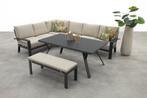 GI Rondo lounge- diningset (6-delig) - Carbon Black/Desert, Verzenden, Nieuw, Overige materialen, Loungeset