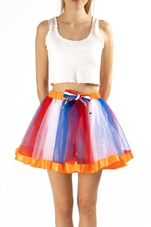 Tutu Oranje Nederlandse Vlag Petticoat 98 104 110 116 Tule R, Kinderen en Baby's, Carnavalskleding en Verkleedspullen, Meisje