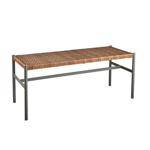 *WOONWINKEL* Brafab DK Tuinbankje Aluminium Met Rotan Dusty, Tuin en Terras, Tuinsets en Loungesets, Nieuw, Kunststof, Verzenden