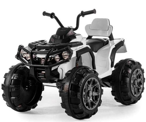 Kinder Quad 12v wit, 2.4ghz RC, FM radio, leder NIEUW!, Kinderen en Baby's, Speelgoed | Buiten | Accuvoertuigen, Nieuw, Ophalen of Verzenden