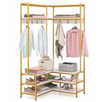 LIVSK Hoek Kledingrek met Planken en Haken - Stevig Metalen, Verzenden, Nieuw