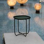Tuintafel Sandefjord bijzettafel metaal 53x46x46cm zwart [en, Huis en Inrichting, Tafels | Bijzettafels, Verzenden, Nieuw