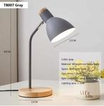 Houten Nordic Tafellamp – Flexibele LED Bureaulamp E27, Huis en Inrichting, Lampen | Tafellampen, Verzenden, Nieuw