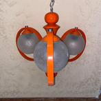Kroonluchter - Glas, Hout - Anni 60 Atomic, Antiek en Kunst