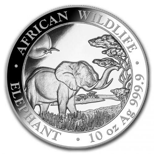 Somalische Olifant 10 oz 2019, Postzegels en Munten, Munten | Afrika, Losse munt, Zilver, Overige landen, Verzenden