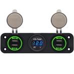 ProRide 12V USB Autolader 4 Poorten - 5V/2.1A - P117215 -, Verzenden, Nieuw