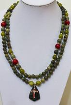 Peridoto, Serpentina, Fósil Rojo met Cruz met Emaillering en